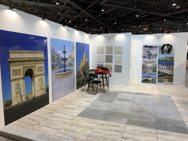 Stand Carrière de Souppe au salon Rocalia - vue 1