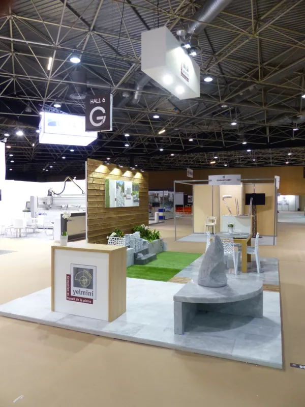 Stand Marbrerie Yelmini au salon Rocalia - vue 3