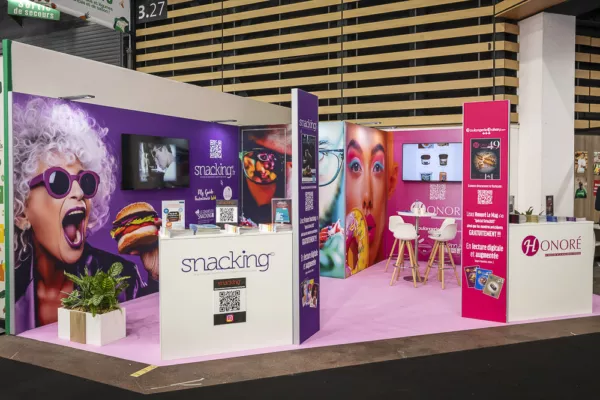 Stand modulaire Snacking vue 2