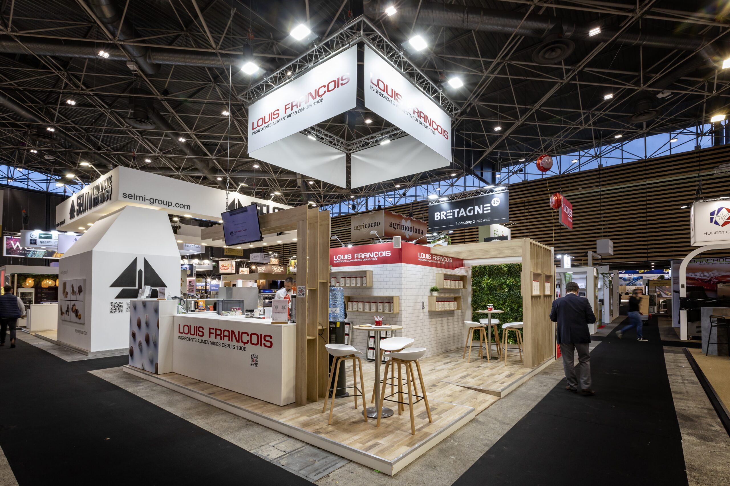 Stand sur salon agroalimentaire et restauration